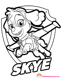 You can now print this beautiful sea patrol skye paw coloring page or color online for free. Pages Printable Paw Easy Paw Patrol Coloring Pages Novocom Top