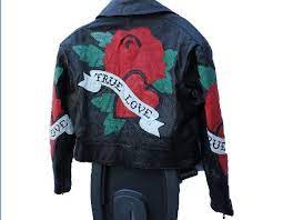 Michael Hoban True Love Leather Jacket Vtg 80s Vintage Size M Motorcycle Jacket Clothing Shoes Accessories Vinta Jackets Motorcycle Jacket Leather Jacket