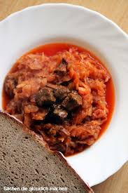 Polnische Kuche Oberschlesien Bigos Sauerkraut Weisskohl Bigos Rezept Polnische Kuche Polnische Gerichte