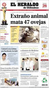 Newspaper El Heraldo De Chihuahua Mexico Newspapers In Mexico Saturday S Edition February 26 Of 2011 Kiosko Net
