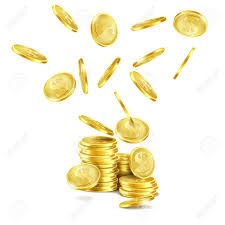 Cash explosion and flying coin vector illustration earnings gold money rain. Vector Realistic Falling Gold Coins Isolated On White Background Golden Money Rain And Stack Of Metal Dollars With S Symbol Concept Illustration Of Business Success Or Cash Jackpot For Casino Poster Royalty