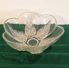 Maybe you would like to learn more about one of these? Vintage Clear Glass Bowl With Raised Flower Pattern On Bottom Frosted Textured Design Serving Bowl Tableware Scalloped Bowl Designs Glass Bowl Pattern Bowl