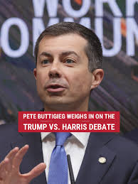 "If I were him, I'd be doing a lot of homework right now." Pete Buttigieg  says Trump needs to prepare for a focused Kamala Harris ahead of their  debate next month.