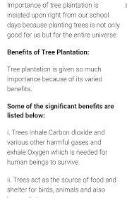 It is the part and parcel of our life and also for the. Write A Short Essay On Saplings For Free Which We Are Organizing To Trees And Hospitals Brainly In