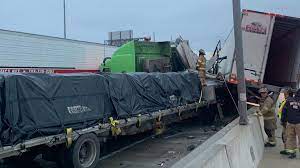 After freezing rain and sleet made road conditions slippery and wet, the massive pileup led officials to close all lanes of the interstate starting from the 28th street bridge near. Video Of The Texas Pile Up Shows Nearly A Mile Of Wreckage Cnn Video