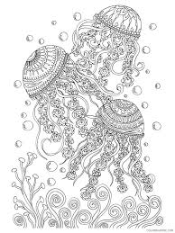 Coloring pages are funny for all ages kids to develop focus, motor skills, creativity and color recognition. Animal Zentangle Coloring Pages Zentangle Jellyfish 9 Printable 2020 415 Coloring4free Coloring4free Com
