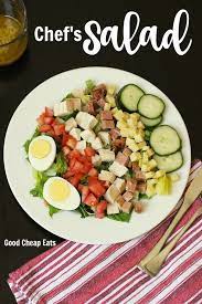 Chef S Salad With A Garlicky Anchovy Vinaigrette Good Cheap Eats Recipe Chef Salad Recipes Yummy Salad Recipes Chef Salad