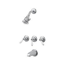 Price pfizer's diverter valve uses a compression stem and a single rubber washer to redirect the flow of water from the tub's spout to the. Pfister 801 80pc 3 Handle Tub Shower Faucet Pfister Faucets
