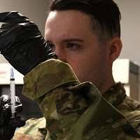 Senior Airman Alan Guin, 104th Medical Group Airman,