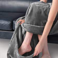 Frequent special offers and discounts up to 70% off for all products! Brookstone Nap Footed Throw