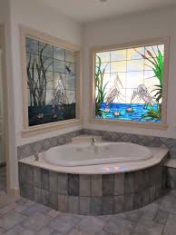 A stained glass bathroom windows can spark life into this part of your abode. Before And After A Dated Bathroom Gets A Dramatic Sophisticated Transformation Designed