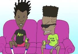 Black Beavis And Butthead Black Beavis Butthead Bootleg Bart Cartoon Shows Comic Illustration