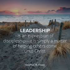 Lds quotations is a resource for quotes on discipleship and 100s of other topics for talk or lesson prep, or just to browse. Brother Owen Leadership Is An Expression Of Discipleship It Is Simply A Matter Of Helping Others Come Unto C Discipleship Quotes Leadership Quotes Leadership