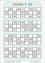 Check spelling or type a new query. Free Printable Bingo Cards 1 90 Pdf Printables Hub