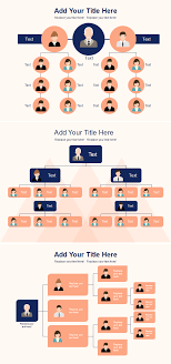 Free Creative Orange Org Chart Templates