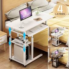 Summary of computer cleaning and. 2 Colors Mobile Rolling Laptop Desk Table Adjustable Height Bedside Stand For Home Office Kjop Til Lave Priser I Nettbutikken Joom