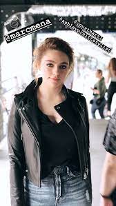 Pin By Lplacebo G On Danielle Rose Russell Leather Jacket Fashion Celebs