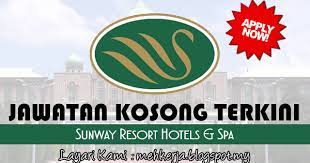 Dan akan menjadi hak mereka selepas satu tahun berkhidmat. Jawatan Kosong Di Sunway Resort Hotels Spa Gaji Rm1 600 00 Rm2 500 00 Pelbagai Manfaat Jawatan Kosong 2021 Kerja Kosong Terkini Job Vacancy