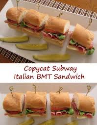 Copycat Subway Italian Bmt Sandwich Life S A Tomato Ripen Up Your Life Recipe Cold Sandwich Recipes Copycat Recipes Recipes