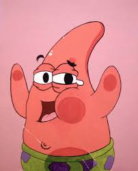 Patrick Star Painting Cartoon Painting Star Painting Canvas Art