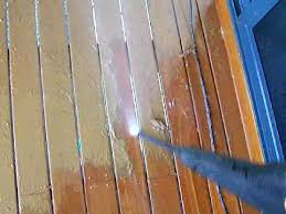 Rated 1 out of 5 by deck lover from disappointed with cabot wood stripper i purchased cabot wood stripper and the companion wood brightener product to strip 3 layers of oil based stain off of our deck. How To Remove And Strip Paint From The Deck The Easy Way Using A Pressure Washer Youtube