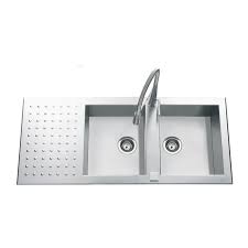 Evier Inox Lisse Vardo 2 Bacs 1 Egouttoir Achat Vente Evier De Cuisine Evier Inox Lisse Vardo 2 B Cdiscount