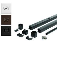 Or choose trex composite post sleeves, caps and skirts for steps 1, 2a & 2b, and then continue on to step 3. Trex Signature Railing Charcoal Black Aluminum 6 X 42 Horizontal Rail And Square Baluster Kit Poulin Lumber