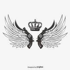 Vector Pistol Pistol Wing Vector Png And Vector With Transparent Background For Free Download Cool Chest Tattoos Neck Tattoo For Guys Chest Tattoos For Women