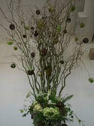 Rustic Curly Willow Tree May Flowers Flowers Bouquet Wedding Floral Centerpieces