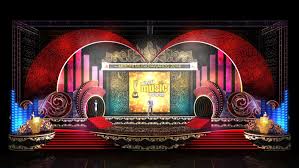 Stage Set Design For An Music Awards Night Music Awards Awards Night Awards