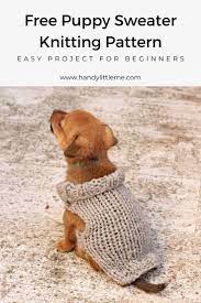 Most dog jackets can be hand and machine washed. Puppy Sweater Knitting Pattern Xs Puppy Handy Little Me