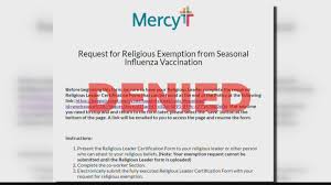 These individuals are being terminated from employment over a medical procedure that violates their. Terminated Mercy Nurse Wants Religious Exemption Acknowledged Ksdk Com