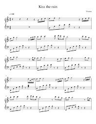 Play more, pay less with pass. Kiss The Rain Sheet Music For Piano Solo Musescore Com