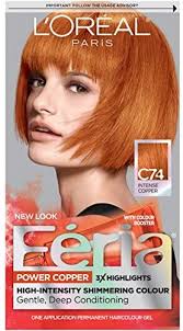 Voluminous copper hair color waves this ginger color is a beautiful combination of golden blonde and reddish tone which delightfully mixes to develop an energetic and refreshing orangey shade. L Oreal Paris Feria Multi Faceted Shimmering Permanent Hair Color C74 Copper Crave Intense Copper 1 Kit Hair Dye Buy Online At Best Price In Uae Amazon Ae