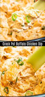 This Crock Pot Buffalo Chicken Dip Is An Easy Hot Dip Recipe Made In A Slow Cooker Cheese Ch Dip Recipes Hot Buffalo Chicken Dip Recipe Chicken Dips Crockpot