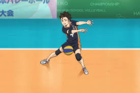 Nishinoya Flunks His Receive Haikyuu Haikyuu Manga Nishinoya
