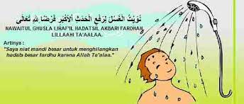 Bacaan Doa Niat Mandi Besar Adus Junub Arab Latin Dan Artinya
