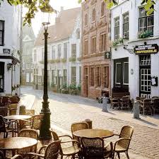 Cute Cafe In Little Town There Is Something Downright Peaceful About Small European Towns And Cafes Beautiful Places Places To Travel Favorite Places