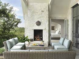 Using their patented loca technology, offers real solution in screen protectors. Second Floor Patio With Whitewashed Stone Fireplace Transitional Decks Patios