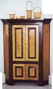 Just like the tiger, it has a deep. New England Corner Cupboard Tiger Maple Walnut Handmade In Vermont