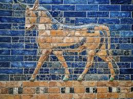 An Auroch Symbol Of Adad Hadad Storm And Rain God Of Ancient Mesopotamian Religions On The Ishtar Gate Of Babylon Reconstructed With Original Bricks At The Pe Pergamon Museum Mesopotamia Ancient