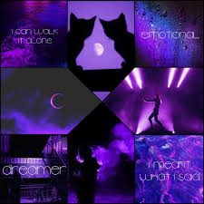 Zodiac Aesthetic Spot The Bean Pisces Purple Zodiac Magic Aesthetic Neon Wallpaper Purple Aesthetic