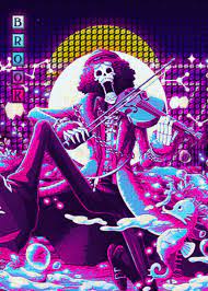 Brook One Piece Poster By Introv Art Displate Brooks One Piece One Piece Wallpaper Iphone One Piece Anime