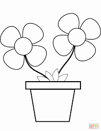 Weed coloring pages are a fun way for kids of all ages to develop creativity, focus, motor skills and . Flower Pot Coloring Page Elegant Flowers In A Pot Coloring Page Printable Flower Coloring Pages Flower Coloring Pages Coloring Pages
