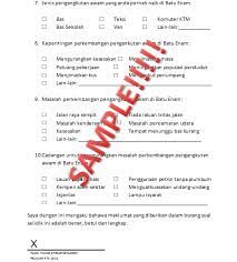 Contoh borang soal selidik geografi pt3 2021. Nukilan Contoh Borang Soal Selidik Geografi 2016