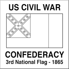 A printable pdf version of the flag is also available. Clip Art Flags Civil War Confederate 3rd National Flag B W I Abcteach Com Abcteach