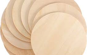 Boao Unfinished Wood Circle Round Wood Pieces Blank Round Ornaments Wooden Cutouts For Diy Craft Project Decoration Las Wood Circles Wooden Cutouts Wood Crafts