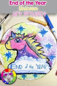 End Of Year Art Project Unicorn Elementary Art Projects Art Projects Art Lessons For Kids
