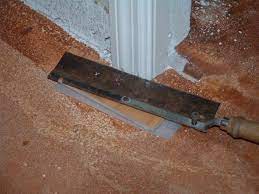 How do you cut door jam? Under Cutting Door Jambs With A Hand Saw Before Installing Laminate Flooring Diy Laminate Floors Wonderhowto