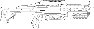 The awm a cool bolt action rifle ai awm lineart. Nerf Gun Coloring Pages 40 New Images Free Printable
